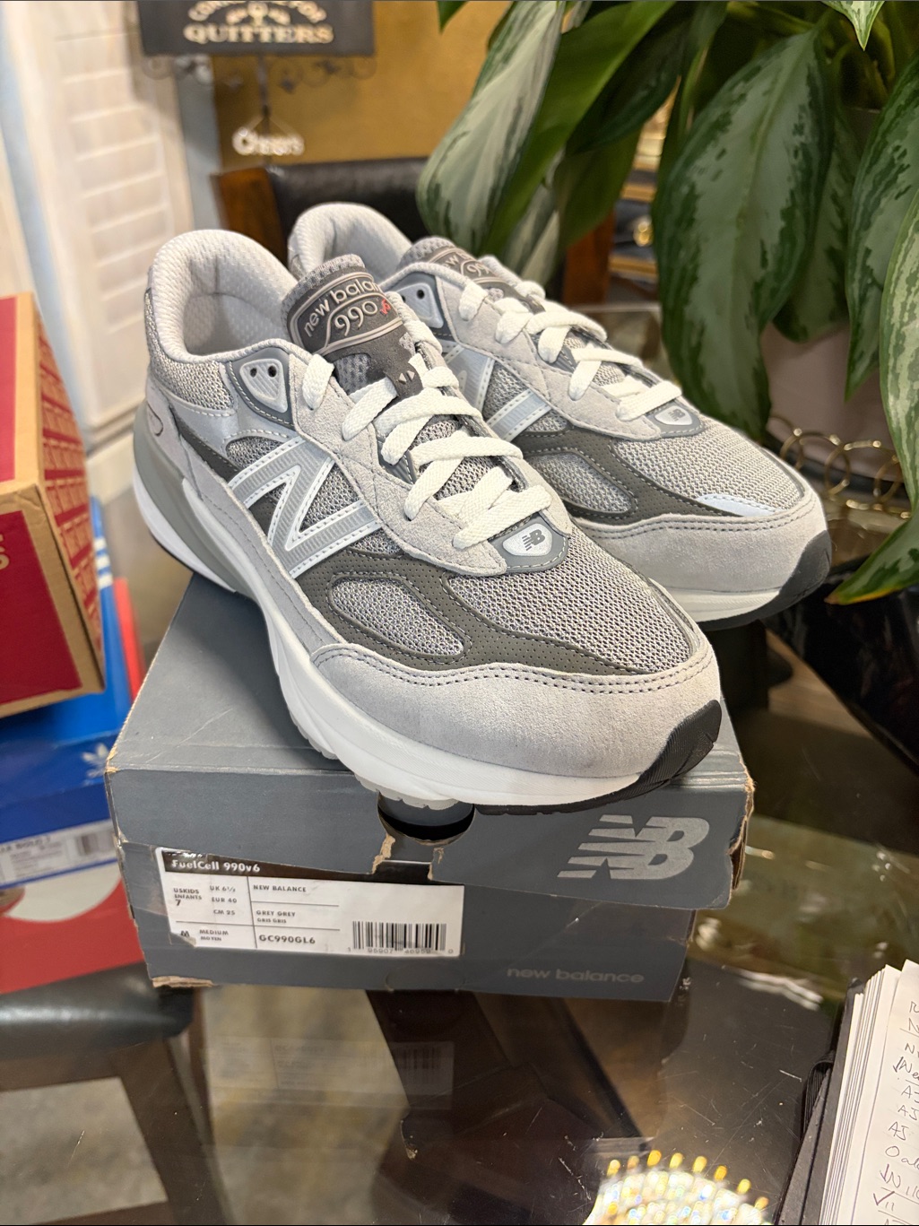 New Balance 990v6 Sneakers In Grey And White Mens 7 Women’s 8.5